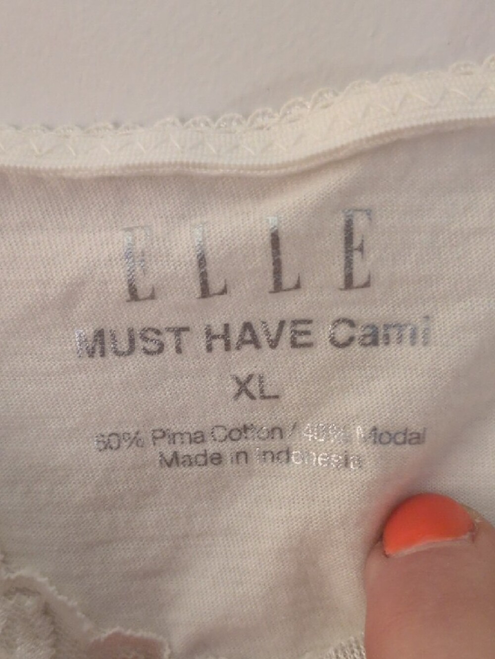 Elle Cream Lace-Trim Must Have Cami - Picture 6 of 9